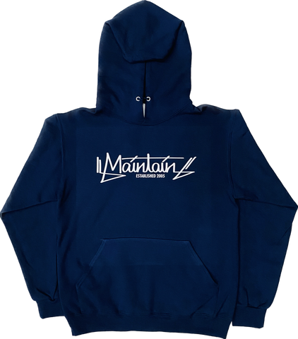 Maintain Blue Script Hoodie