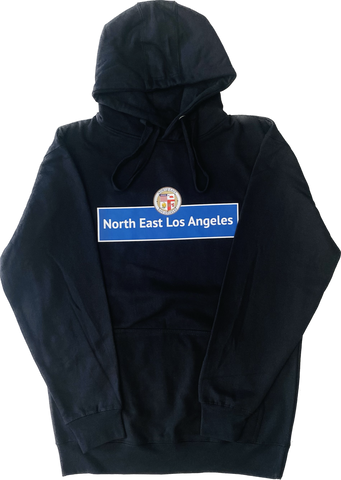 Northeast Street Sign Hoodie Black