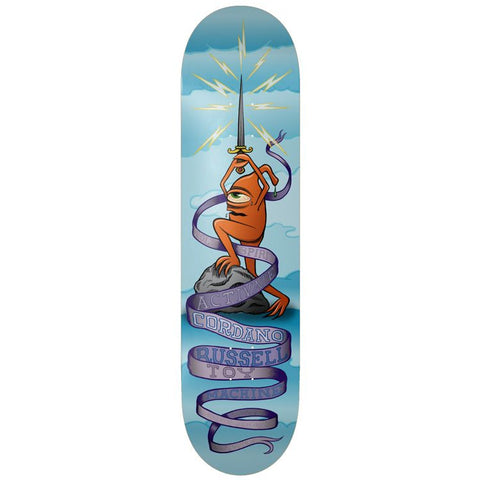 TOY MACHINE CORDANO RUSSELL ACTIVATE DECK SIZE 8.25