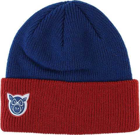 Pig Wharf (Blue/Cardinal) Beanie