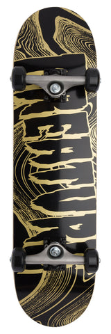 Metallic Swirl Logo Mini 7.75in x 30.00in Creature Skateboard Complete