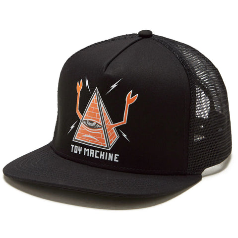 Toy Machine Pyramid (Black) Trucker Hat