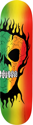 TYSON PETERSON RASTA SKULL DECK SIZE 8.25”